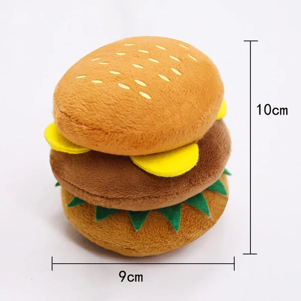 Funny French Fries Burger Plush Dog Toys – A Tasty Twist to Playtime