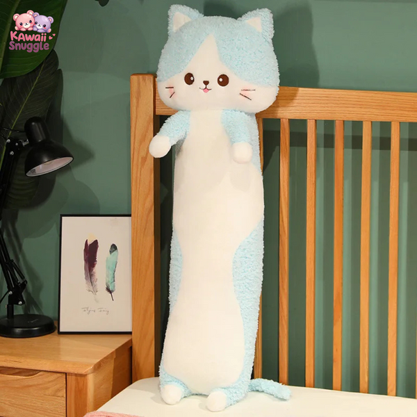 Happy Cat Body Pillow - Cozy Snuggly Companion