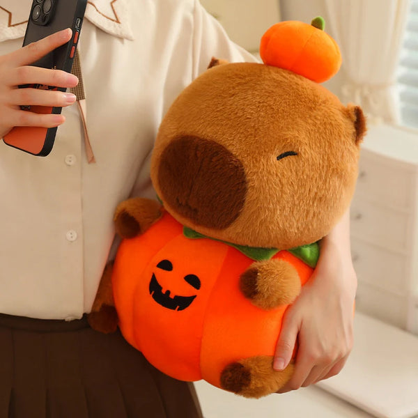 Capybara Pumpkin Clothes Cosplay Halloween Ornament Stuffed Plush Toy