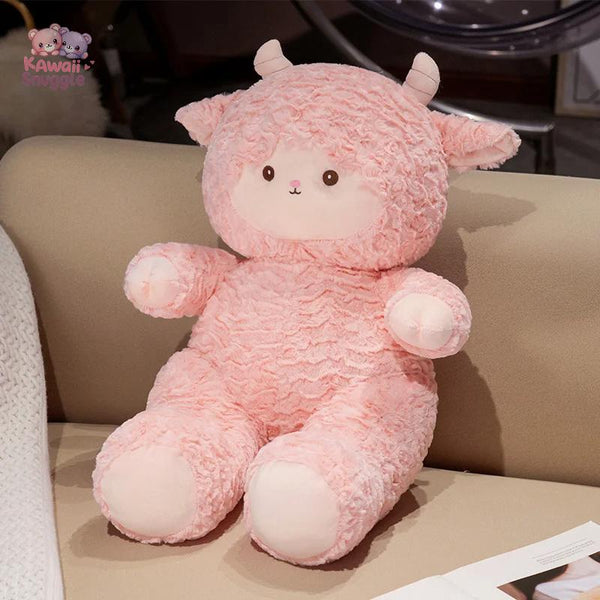 Squishy White Lamb Plush Toys - Huggable Farm Animal