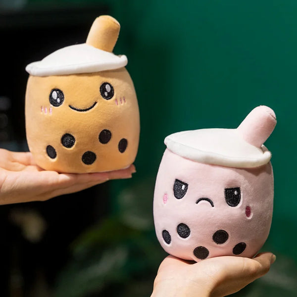 Reversible Bubble Tea Plush Toy – A Sweet Sip of Surprise