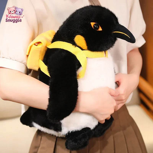 Kawaii Huggable Backpack Penguin Plush - Adorable & Functional