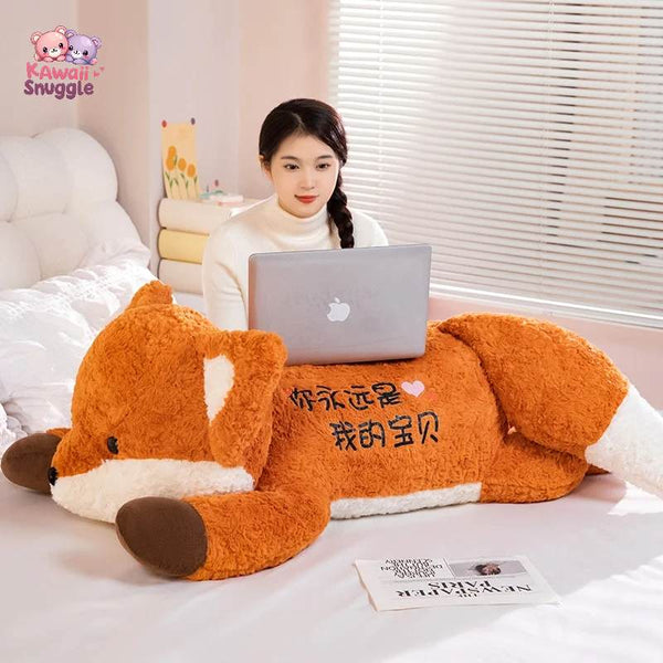 Big Kawaii Fox Plush – A Soft & Cuddly Companion