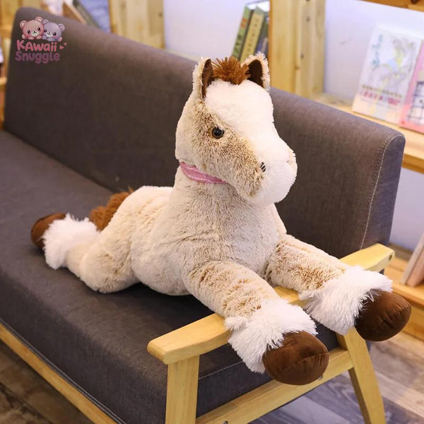 Kawaii Giant Horse Plush Toy – The Ultimate Snuggle Buddy