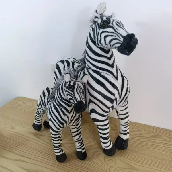 Zoo Pretty Standing Zebra Lively Simulated Stuffed Animals