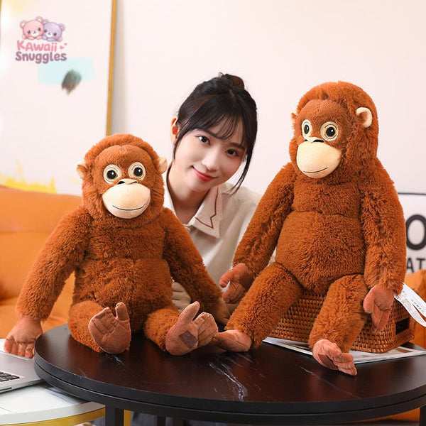 Cuddly Cartoon Gorilla Plush – Your Playful Jungle Buddy