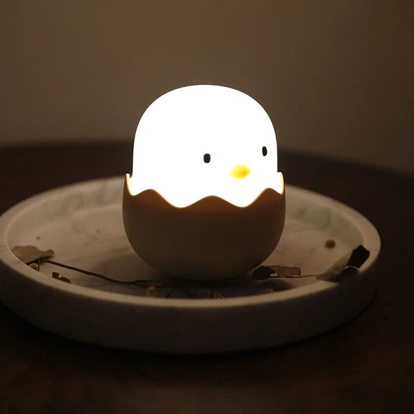 Cute LED Egg Night Light USB Rechargeable Flexible Table Desk Lamp