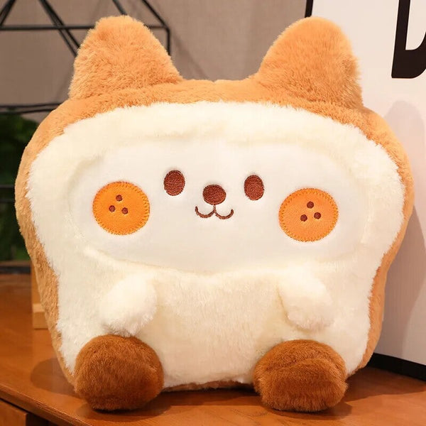 Fluffy Bunny Dog Chicken Toastie Bread Plushie