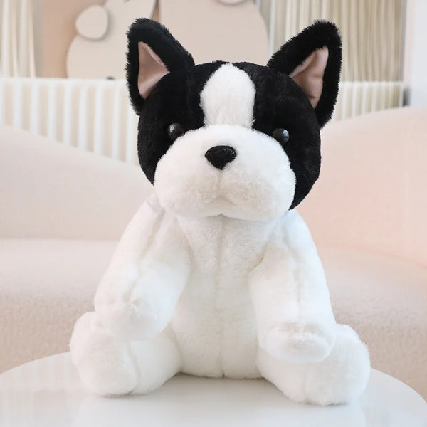 Reallife Bulldog Plush Toy Cute Stuffed Puppy Doll Soft Pillow Home Decor Birthday Gift