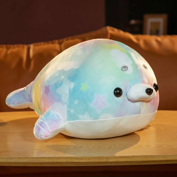 Cute Colorful Sea Lion Plush Stuffed Soft Animal