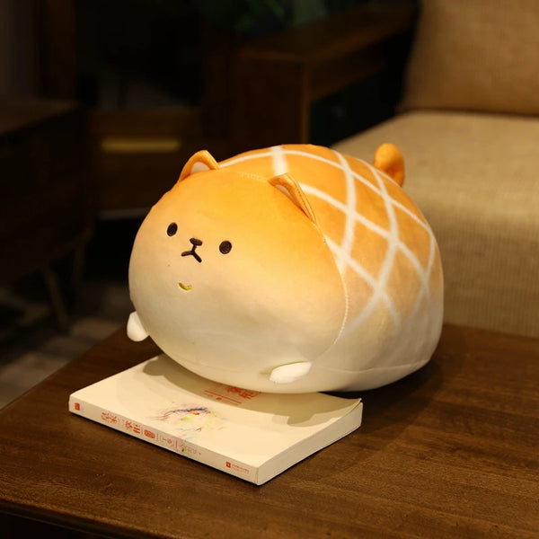 Cute Shiba Inu Plush Toy Fat Shaped Dog Stuffed Fluffy Pineapple Bread Shiba Inu