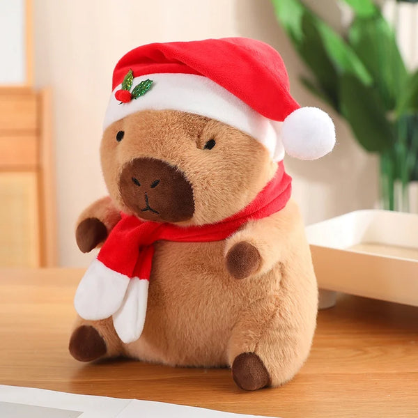 New Year Capybara Plush Doll – Soft Cartoon Toy Pillow Gift