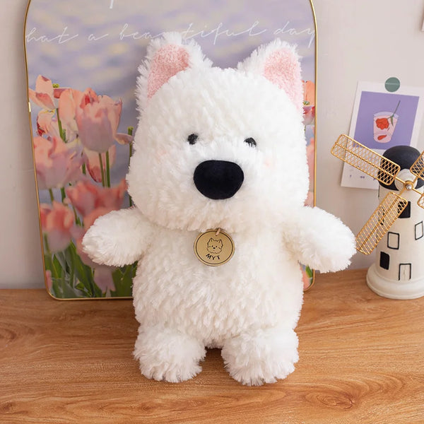 Cartoon West Highland Dog Plush Toy – Your Child’s Loyal Cuddle Companion
