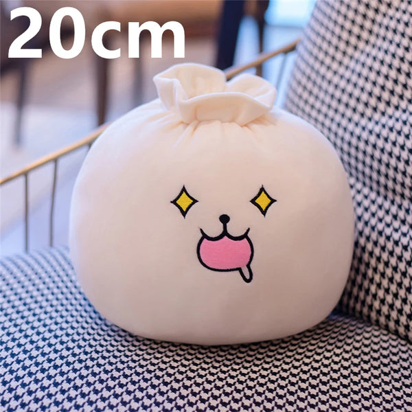Creative Chinese Bun Shape Plush Toys Stuffed Soft Dumplings Pillow