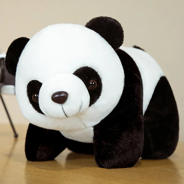 Kawaii Plush Panda Toys Lovely Pillow Panda with Bamboo Leaves Stuffed Soft Animal