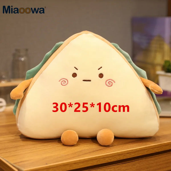 Food Sandwich Cake Plush Toy Cute Bread Stuffed Soft Nap Sleep Pillow
