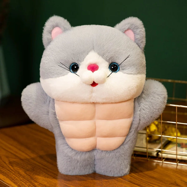 Muscle Cat Plush Toys Stuffed Cat Stuffed Animals Soft Plushie Dolls