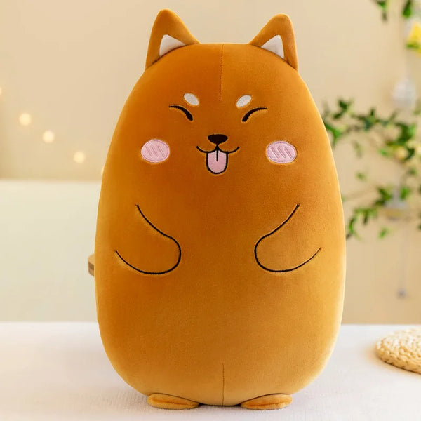 Cartoon Animated Small Animals Kawaii Short Plush Owl Koala Fox Rabbit Kitten Plush Doll Children's Birthday Christmas Gift