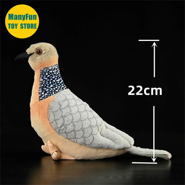 Lifelike Spotted Dove Plush Toy A Feathery Friend with a Cozy Touch