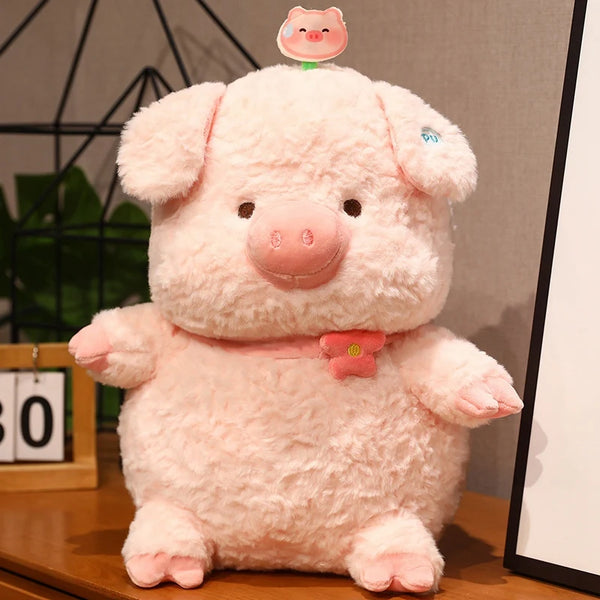 Cute Fat Pink Pig Plush – Kawaii Stuffed Animal Pig Plushie for Girls & Gift Giving