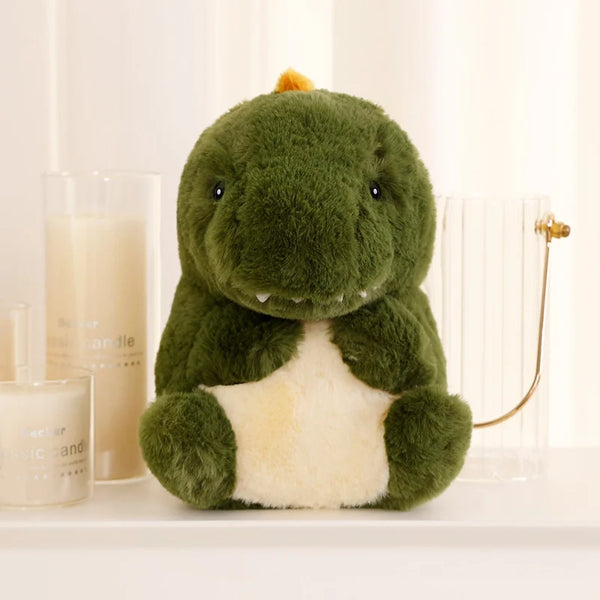 Cartoon Fat Raccoon, Sloth & Dinosaur Plush Toys – Round, Soft, and Perfect for Gifting