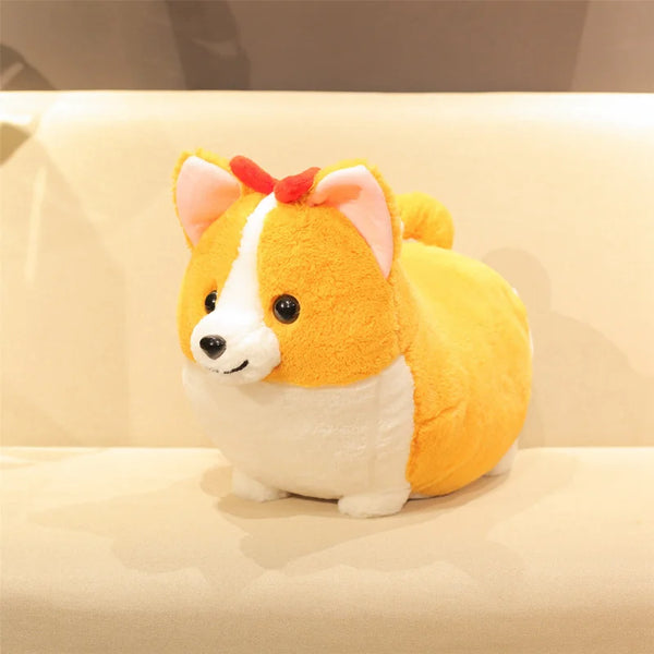 Lovely Corgi Dog Plush Toy – Soft Cartoon Pillow