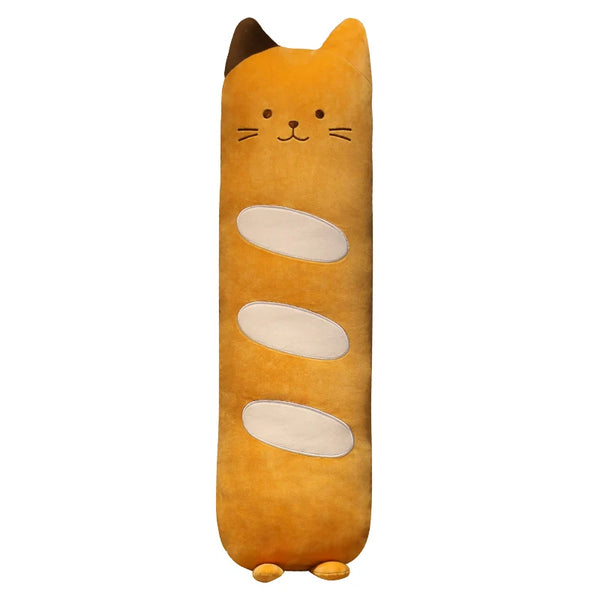 Long Animals Plush Toy Stuffed Squishy Animal Bolster Pillow Cat Cylindrical Plushie