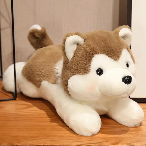 Cute Dog Puppy Husky Pillow Plush Toy Cute Animal Stuffed Doll