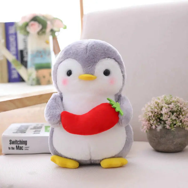 Creative Cudding Fruit Penguin Plush Stuffed Toys Cute Couple Penguin Plush