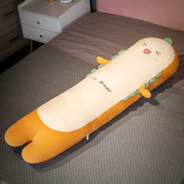 Removable Ultra Soft Long Girls Sleeping Pillow on The Side Clip Legs Boys Bed Cushion