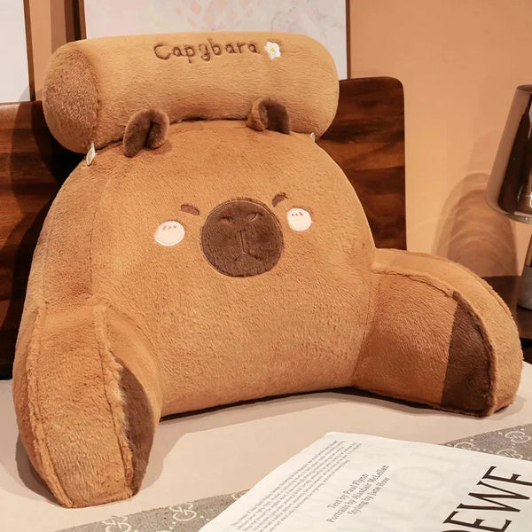 Capybara Cushion Triangular Reading Pillow Removable Washable Bedside