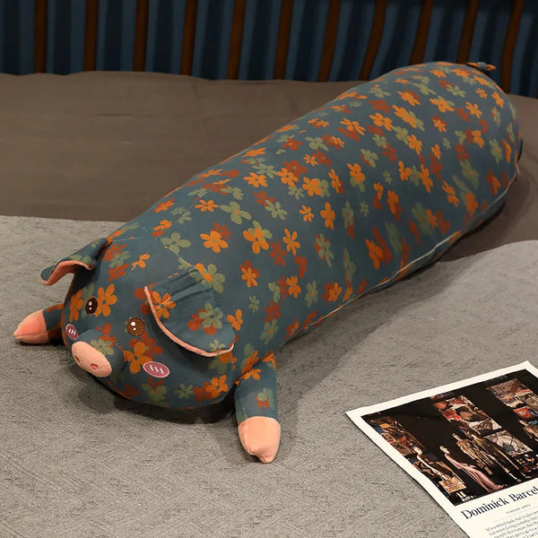 Long Body Pig Cushion Pillow Plush Toys Stuffed Doll Kids Cartoon Animal