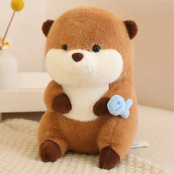 Cartoon Otter with Hat Plush Toy