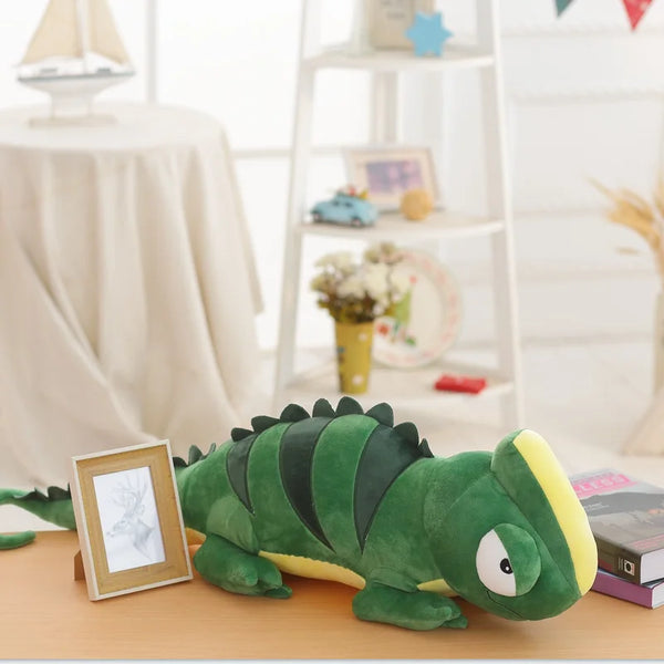 Kawaii Giant Lizard Chameleon Plush Toys Stuffed Animals Doll