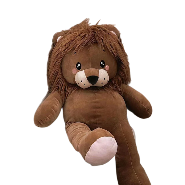 Cartoon Lion Plush Toy – Soft, cuddly wild animal doll perfect for gifts and play.