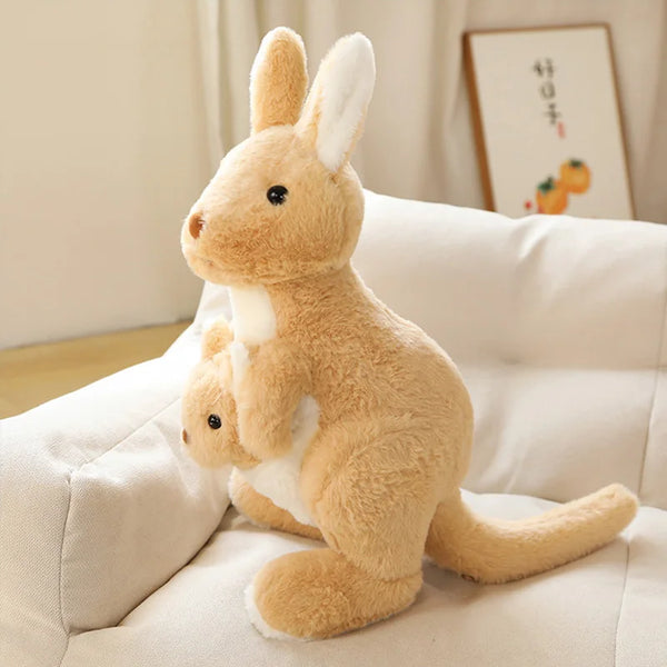 Cute Mother & Child kangaroo Plush Toys Kawaii Big Size Kangaroo Plushie Pillow