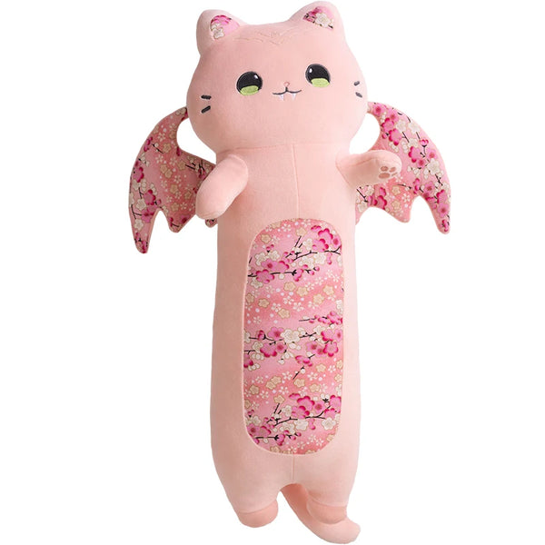 New Pink Sakura Cat Plush Toy – Flying Wings Bat Stuffed Doll