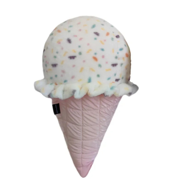 Sweeten Your Space with the Cartoon Ice-Cream Cone Plush Pillow