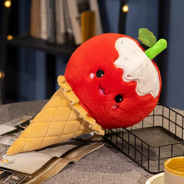 Cartoon Ice cream Plush Toy Stuffed Food Snack ice-cream Cone Pillow Cushion
