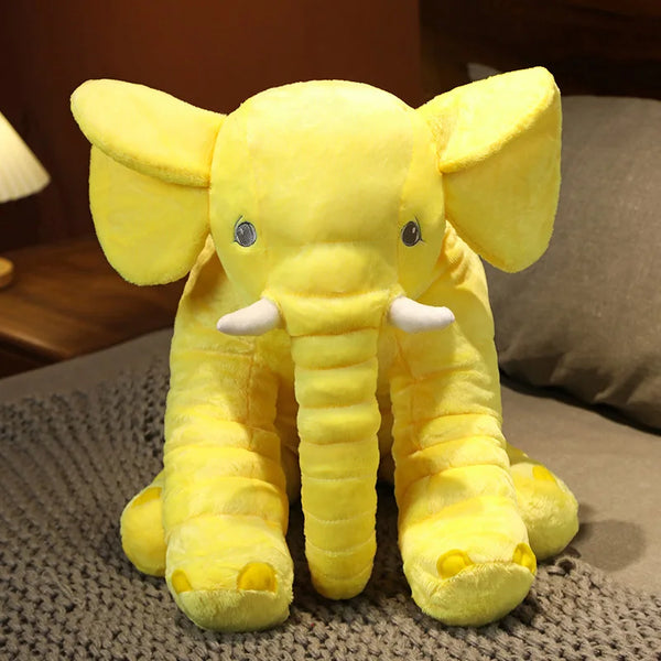 1Cute Plush Elephant Doll Toy Kids Play Back Cushion Cute Stuffed Elephant