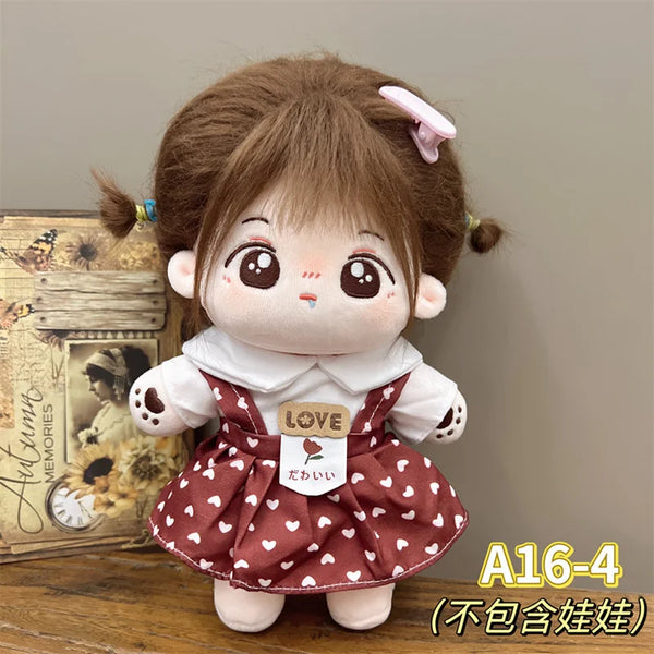 Dolls Accessories Fit Plush Stuffed Cotton Doll Lolita Campus Style