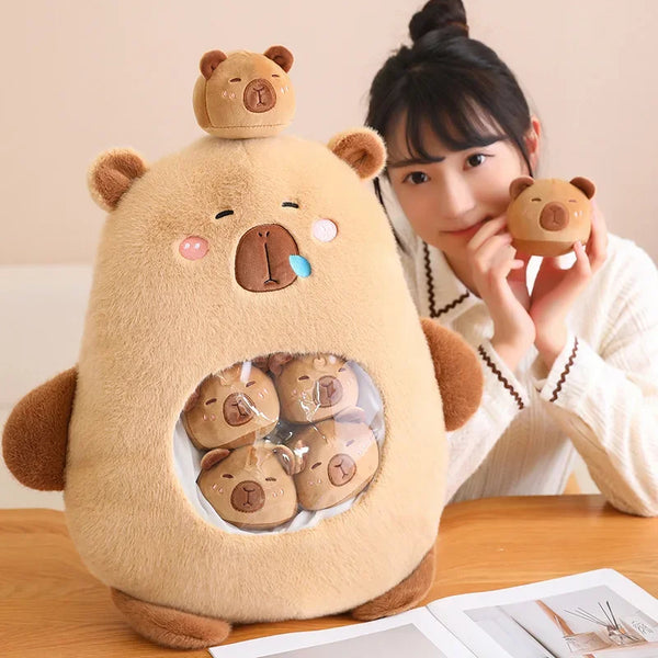 Kawaii Plush Toy for Boy Girl Cute Stuffed Animal Capybara Guinea Pig Anime Home Decor