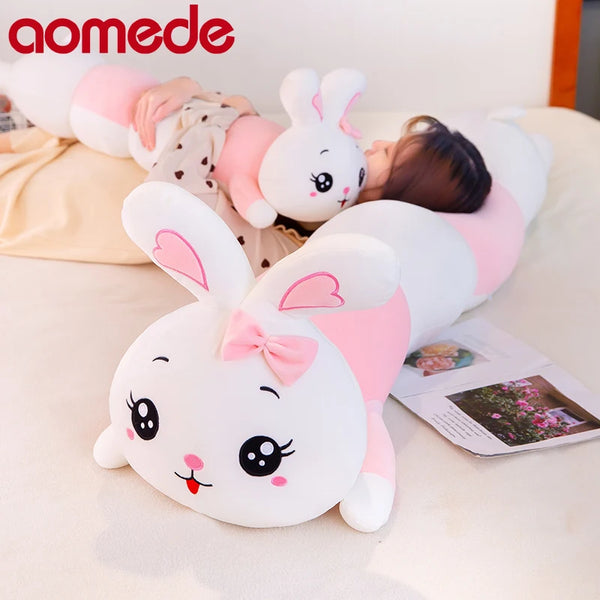 Cute Soft Rabbit Caterpillar Plush Toys Office Nap Pillow Stuffed Home Comfort Cushion