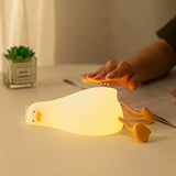 Duck Rechargeable LED Night Light Pat Silicone Lamp Bedside
