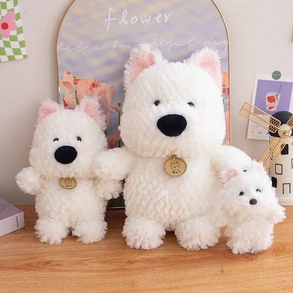 Cartoon West Highland Dog Plush Toy – Your Child’s Loyal Cuddle Companion