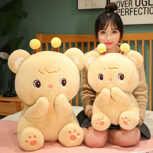 Creative Funny Doll Bee Bear Plush Toy Stuffed Soft Bear with Wing Animal Toys Kawaii Birthday Gift