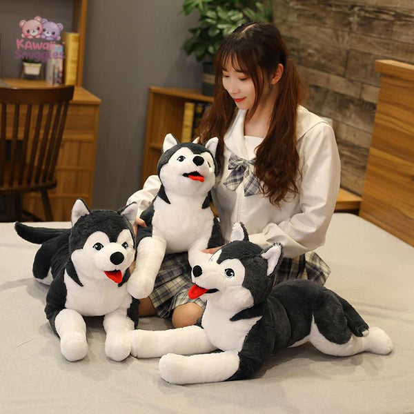 Simulation Husky Dog Plush Toy: Soft, Realistic, and Adorable