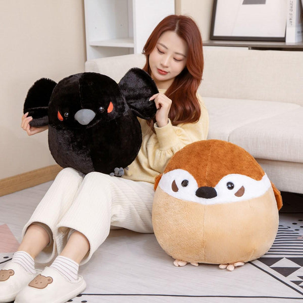 Fat Round Sparrow Crow Plush – The Cutest Bird Companion!