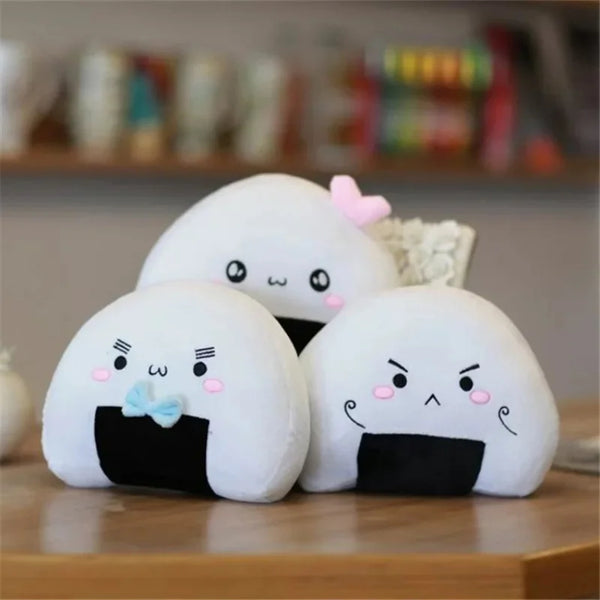 Cute Plush Mini Rice Ball Pillow Kawaii Soft Japanese Sushi Cushion
