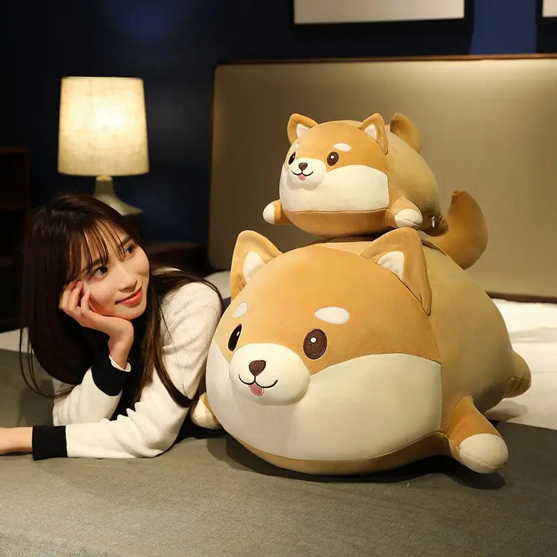 Giant Corgi Dog Plush Pillow – Soft Shiba Inu Gift for Kids